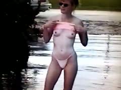 Bikini dare flashing